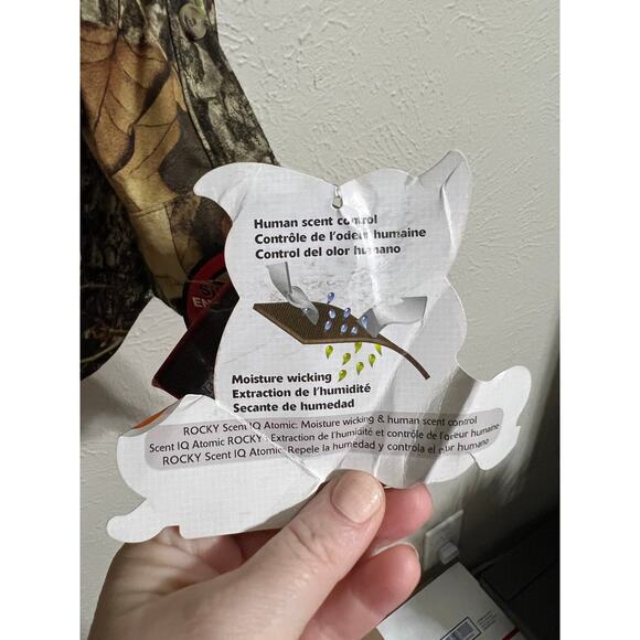 NWT Rocky Outdoor Gear ScentIQ Atomic Camo Shirt Large - Picture 6 of 8